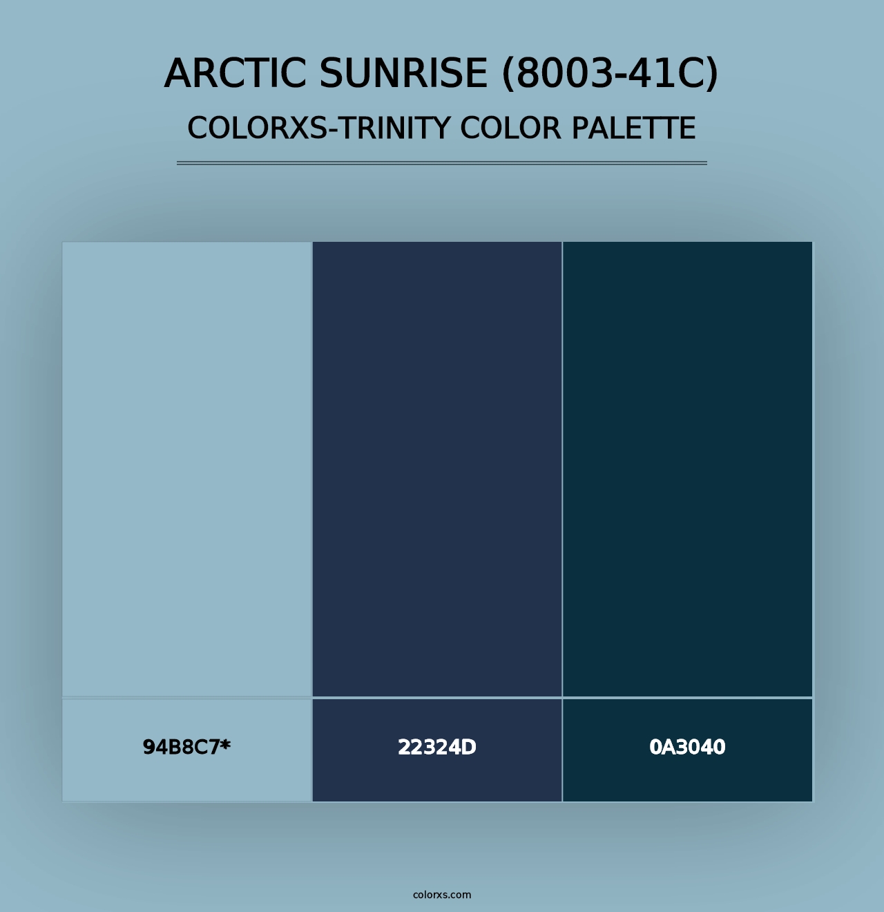 Arctic Sunrise (8003-41C) - Colorxs Trinity Palette