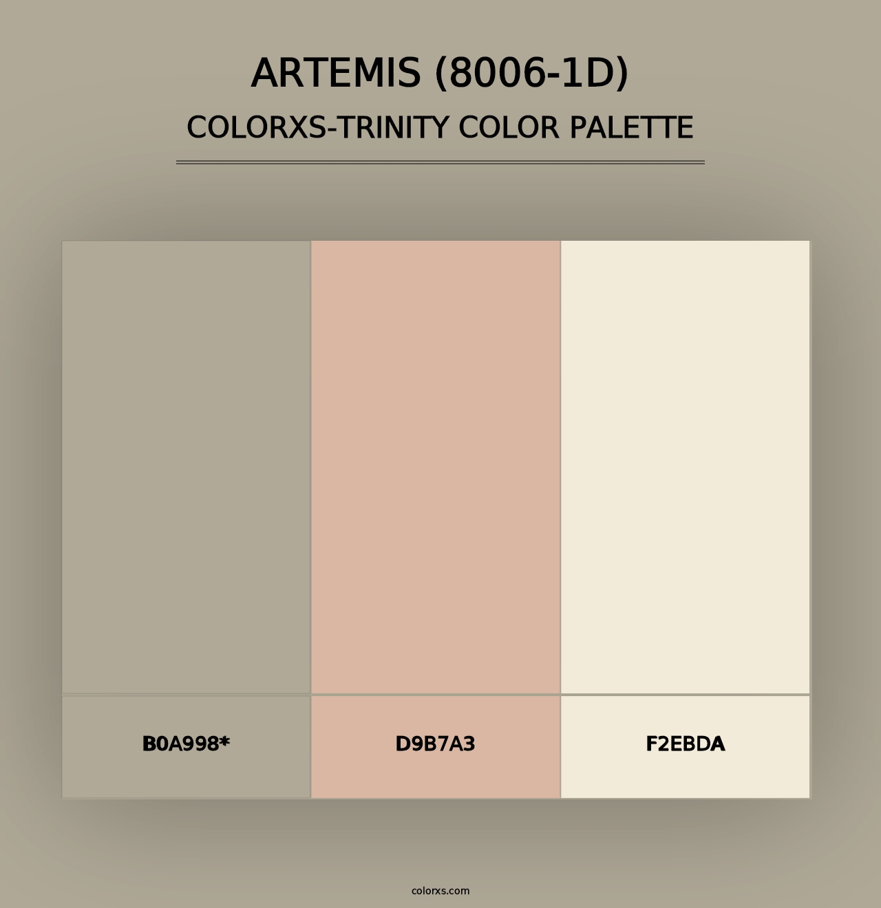 Artemis (8006-1D) - Colorxs Trinity Palette