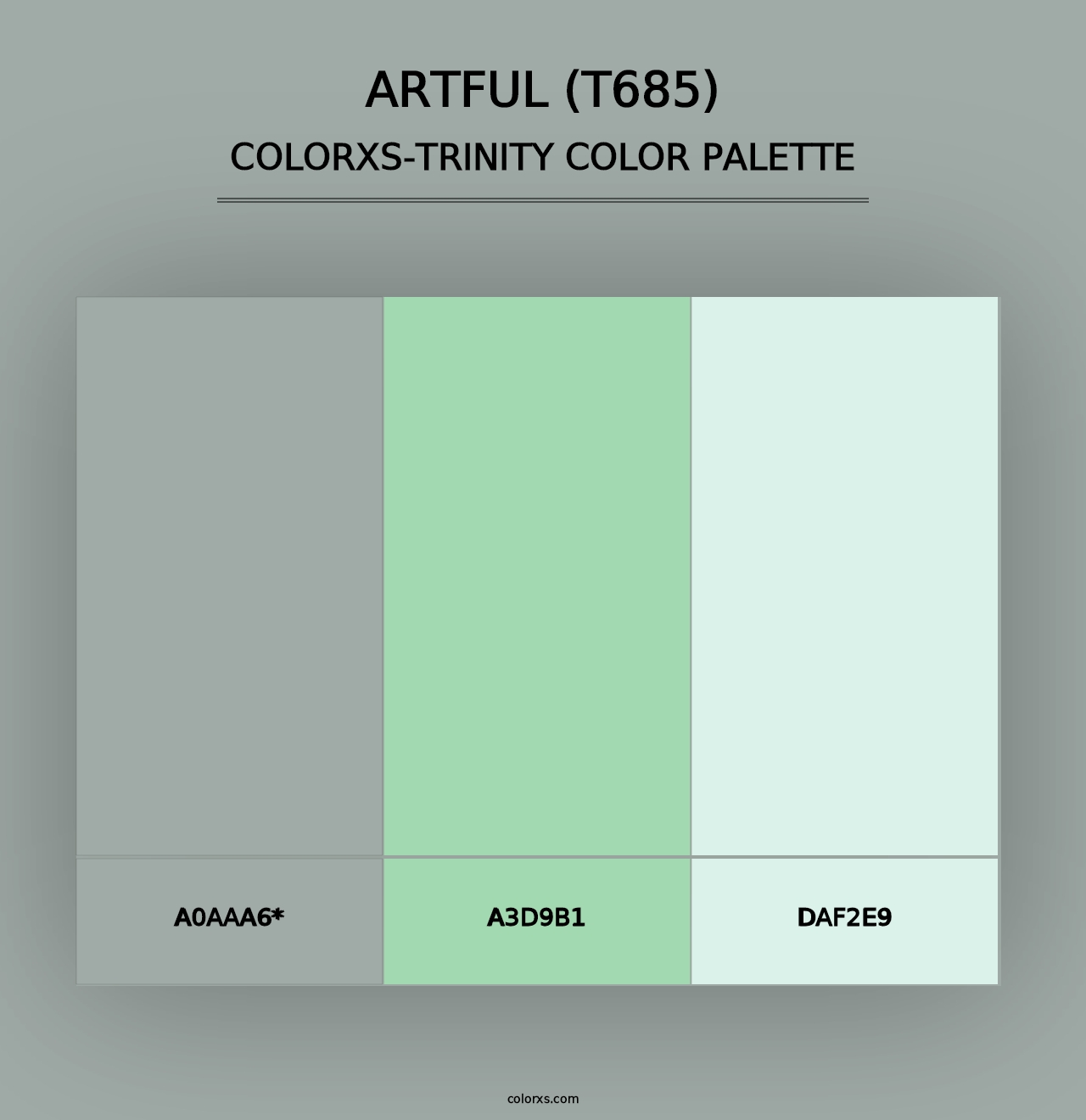 Artful (T685) - Colorxs Trinity Palette