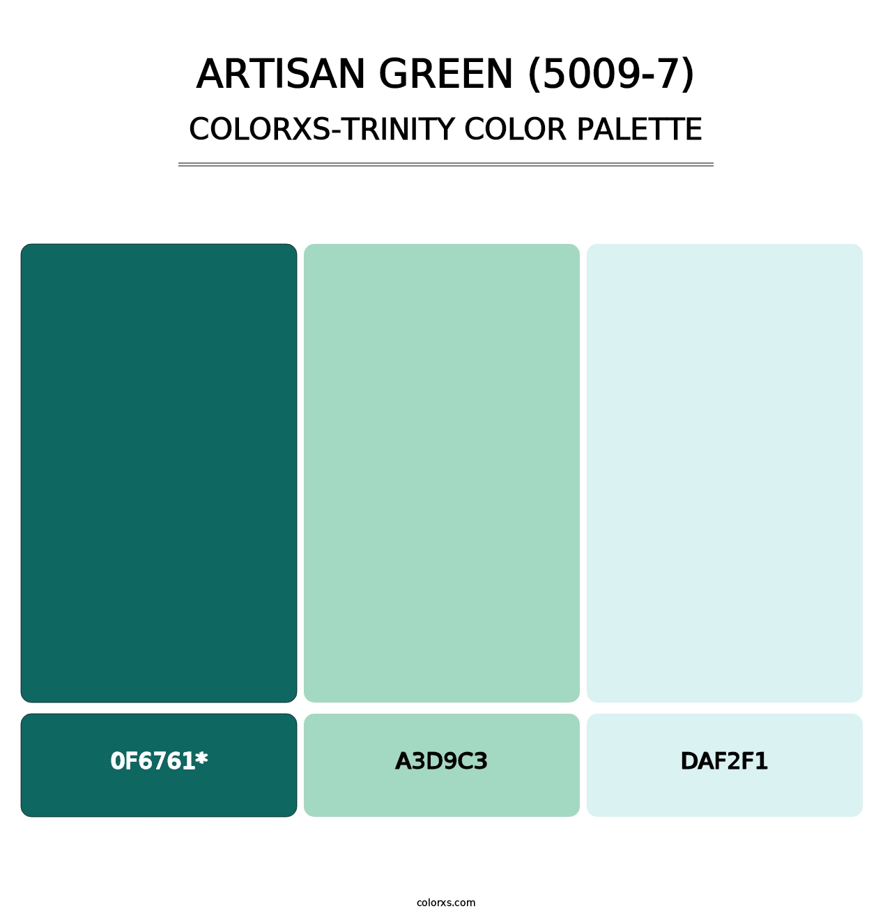 Artisan Green (5009-7) - Colorxs Trinity Palette