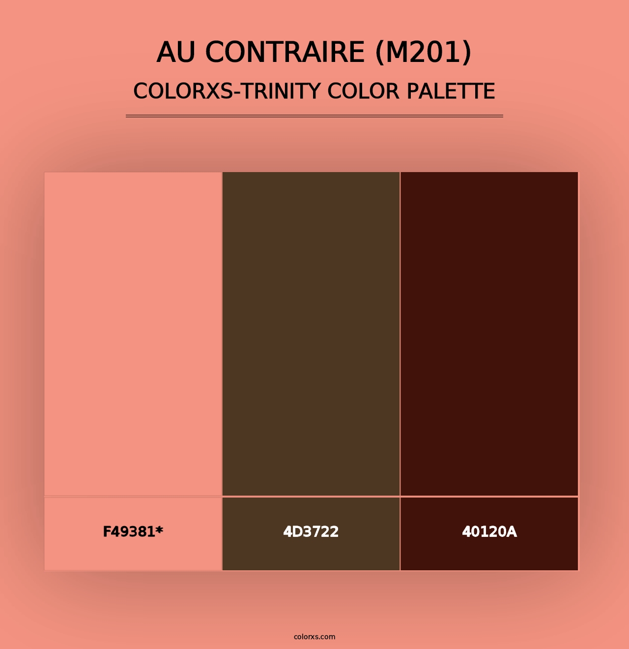 Au Contraire (M201) - Colorxs Trinity Palette