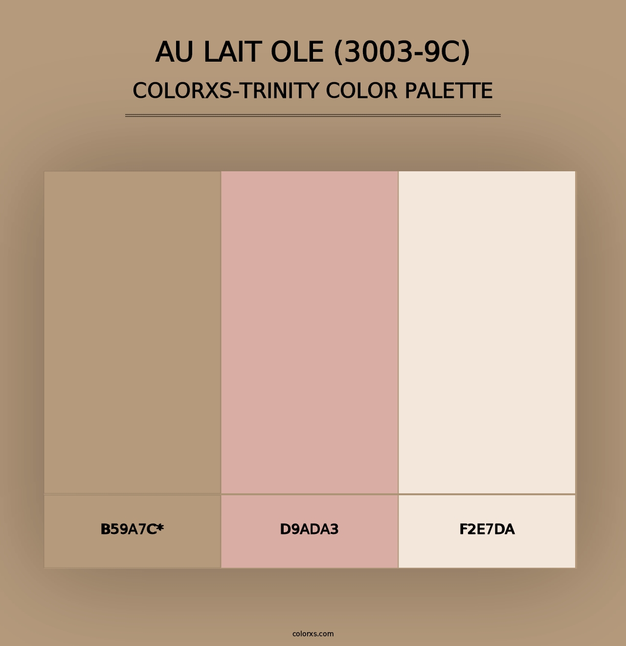 Au Lait Ole (3003-9C) - Colorxs Trinity Palette