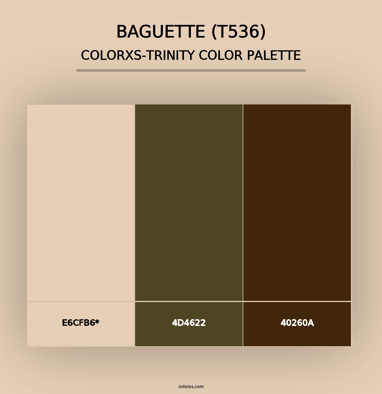 Baguette (T536) - Colorxs Trinity Palette