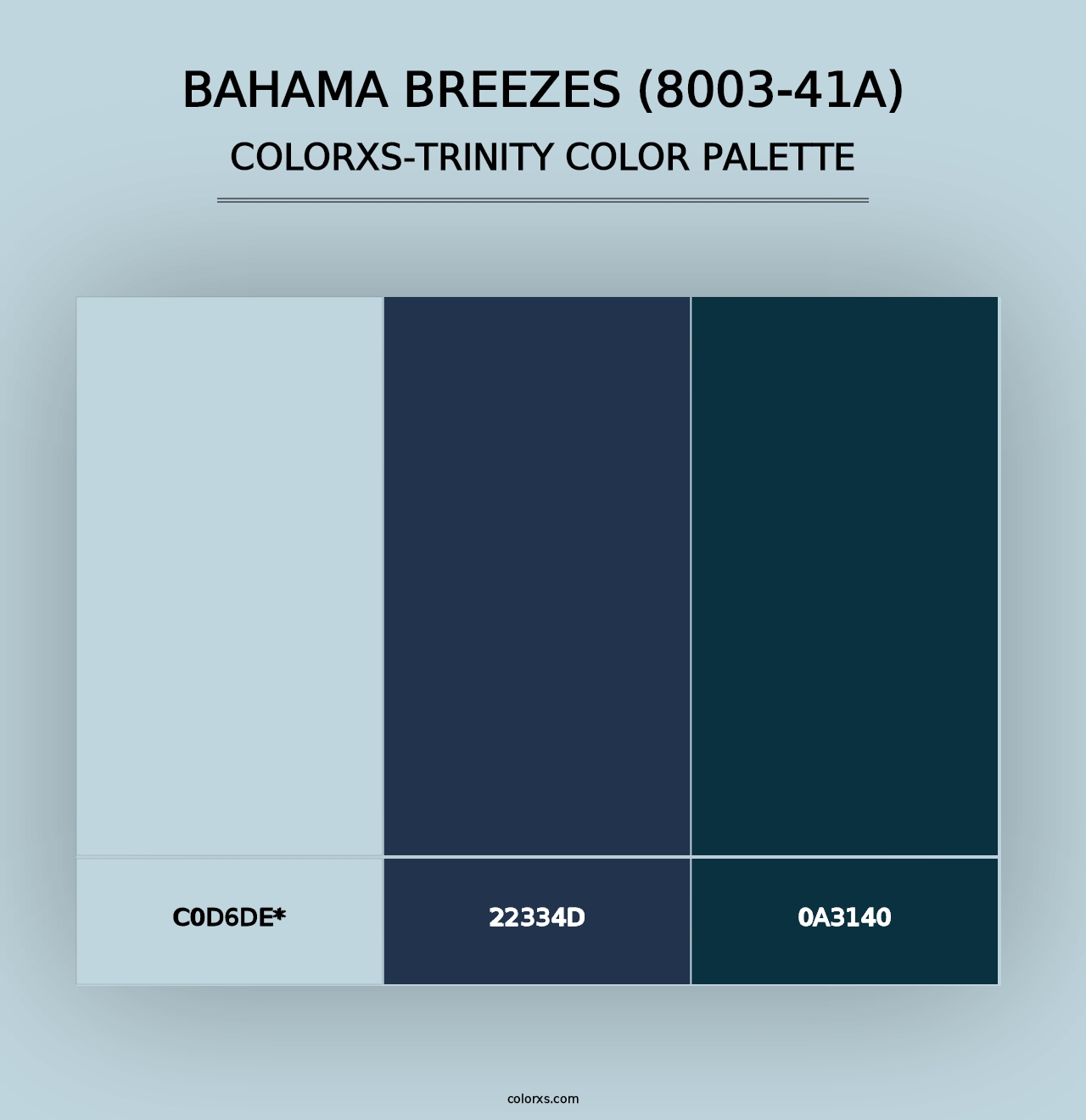 Bahama Breezes (8003-41A) - Colorxs Trinity Palette