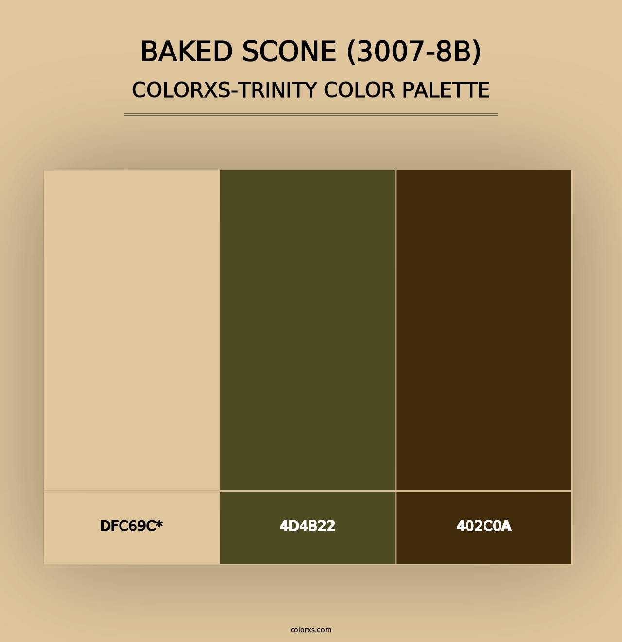 Baked Scone (3007-8B) - Colorxs Trinity Palette