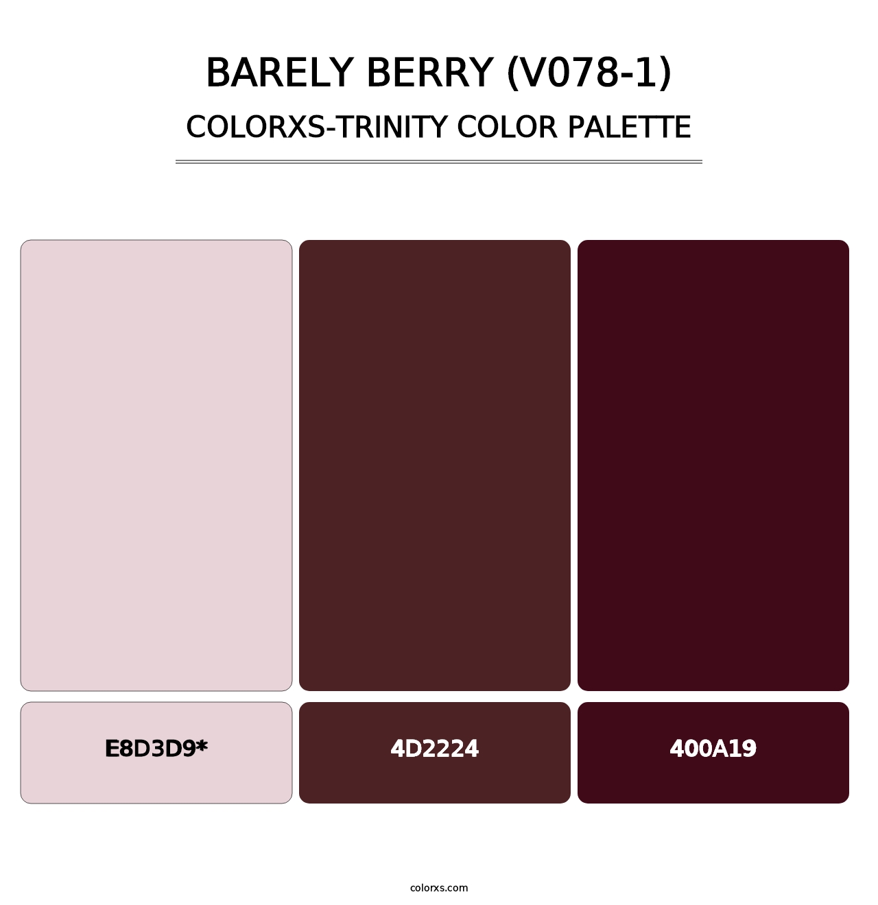 Barely Berry (V078-1) - Colorxs Trinity Palette