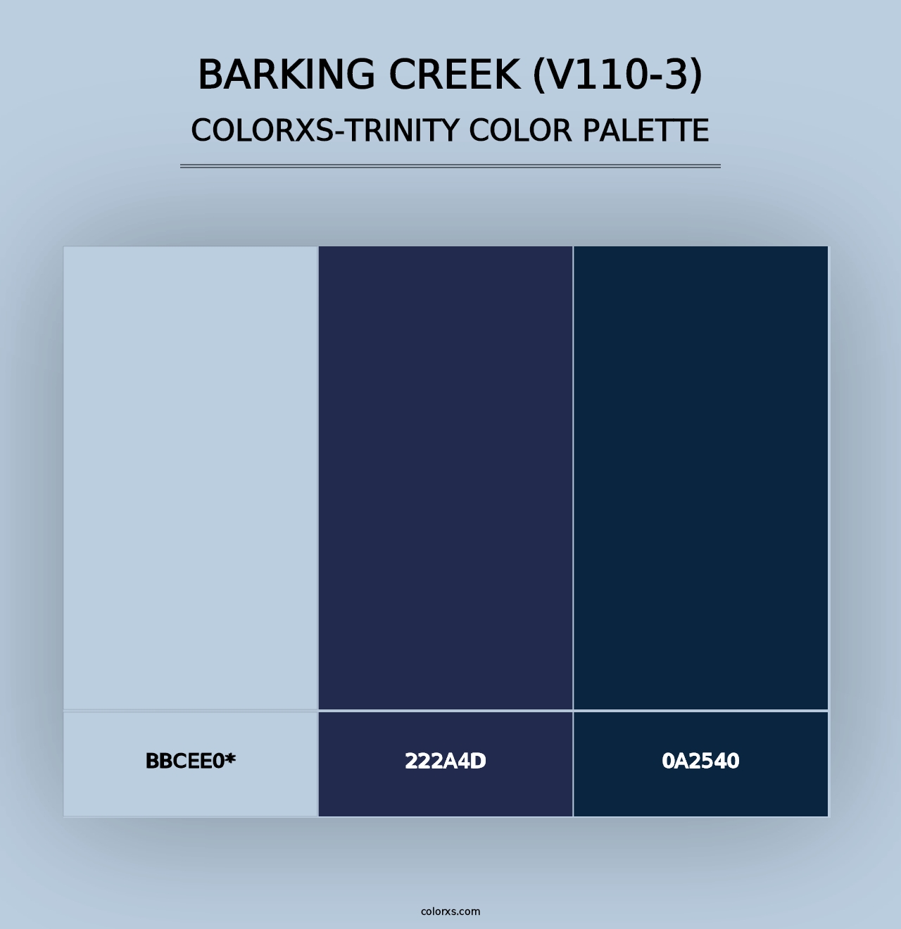 Barking Creek (V110-3) - Colorxs Trinity Palette