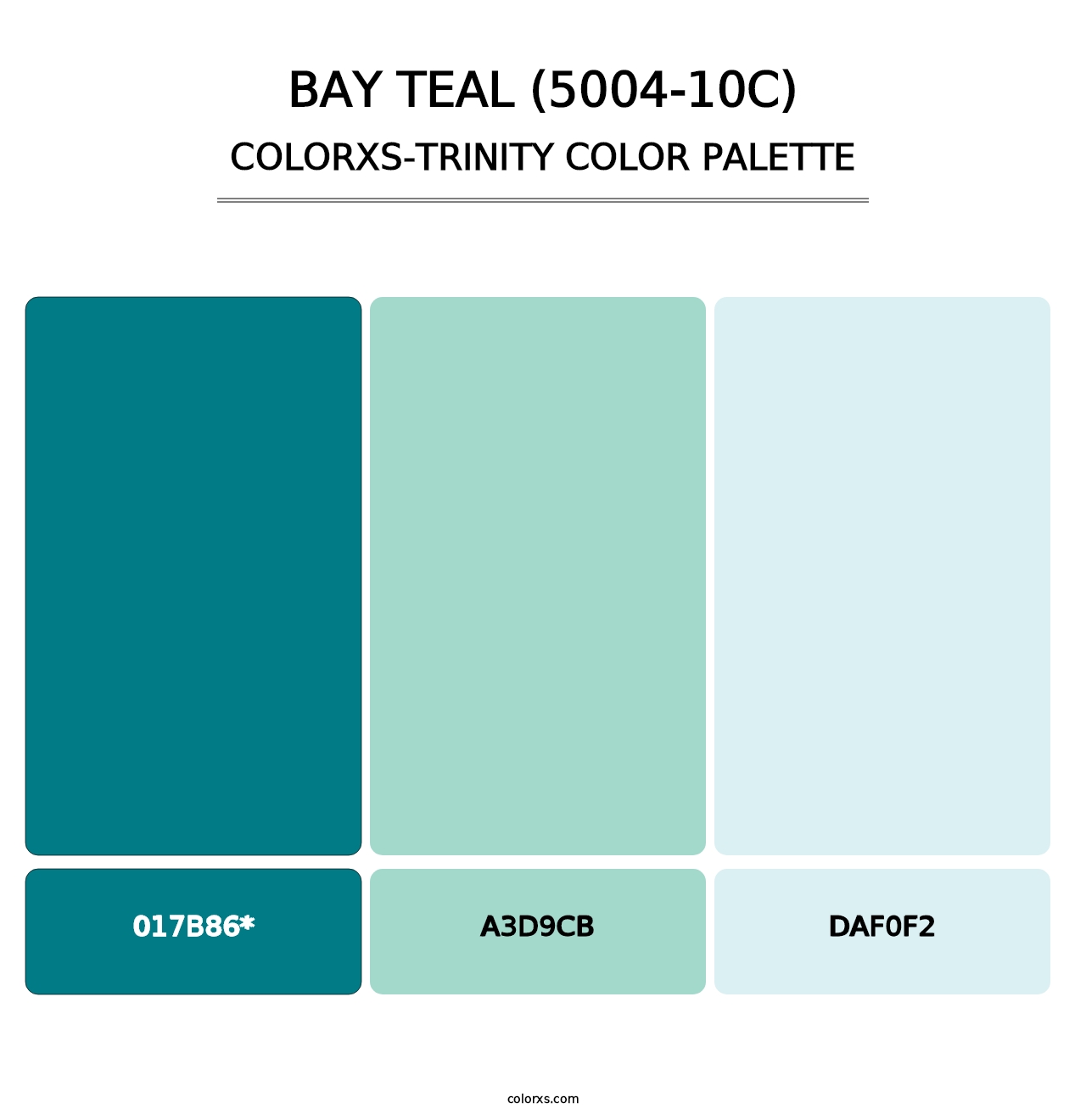 Bay Teal (5004-10C) - Colorxs Trinity Palette