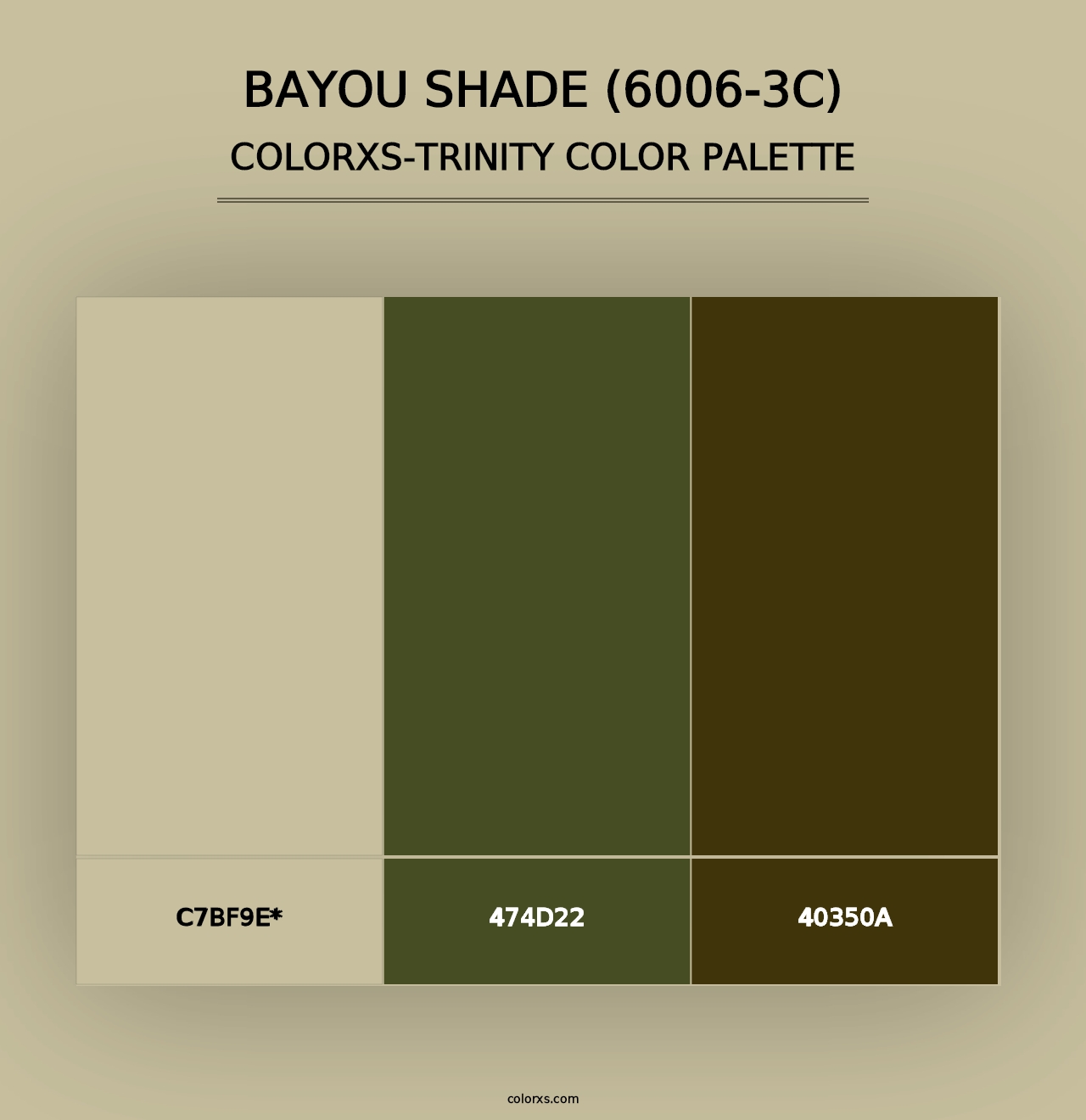 Bayou Shade (6006-3C) - Colorxs Trinity Palette