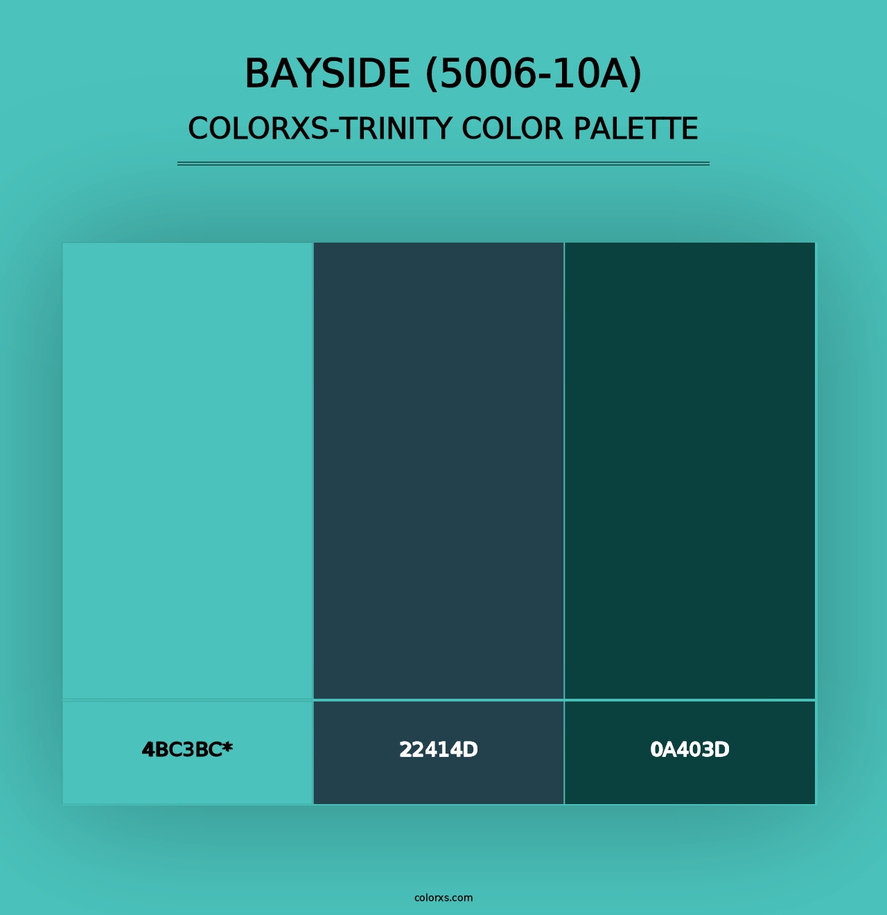 Bayside (5006-10A) - Colorxs Trinity Palette