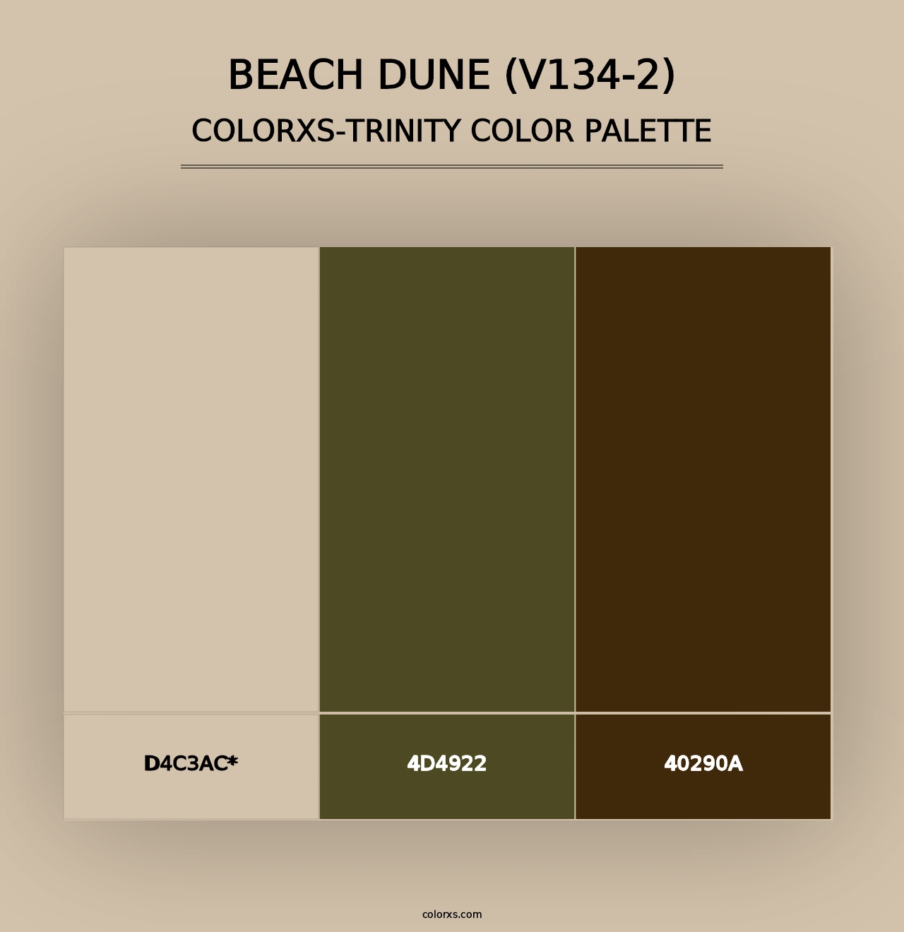 Beach Dune (V134-2) - Colorxs Trinity Palette