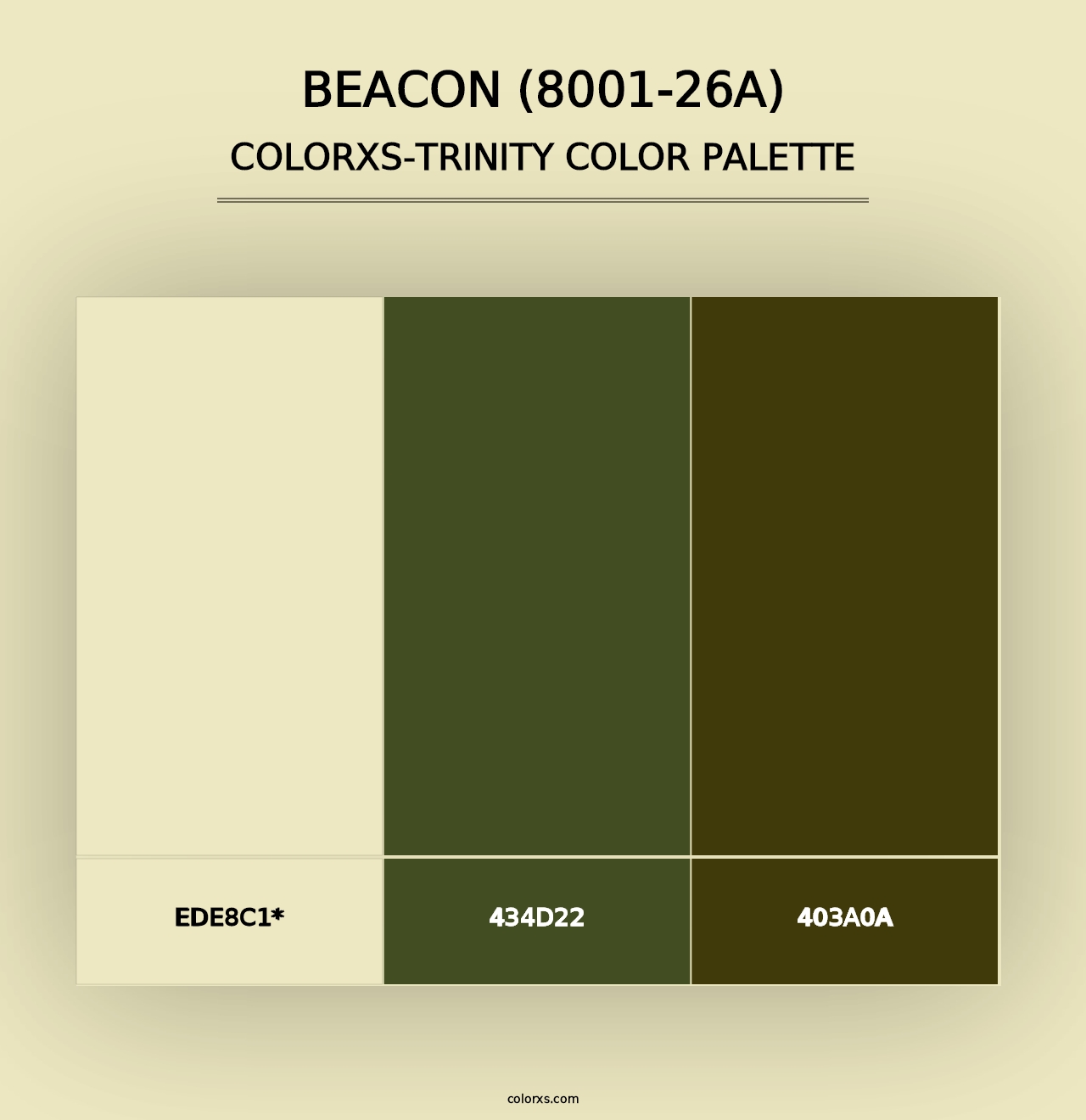 Beacon (8001-26A) - Colorxs Trinity Palette