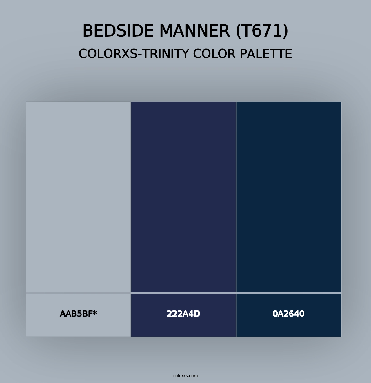 Bedside Manner (T671) - Colorxs Trinity Palette