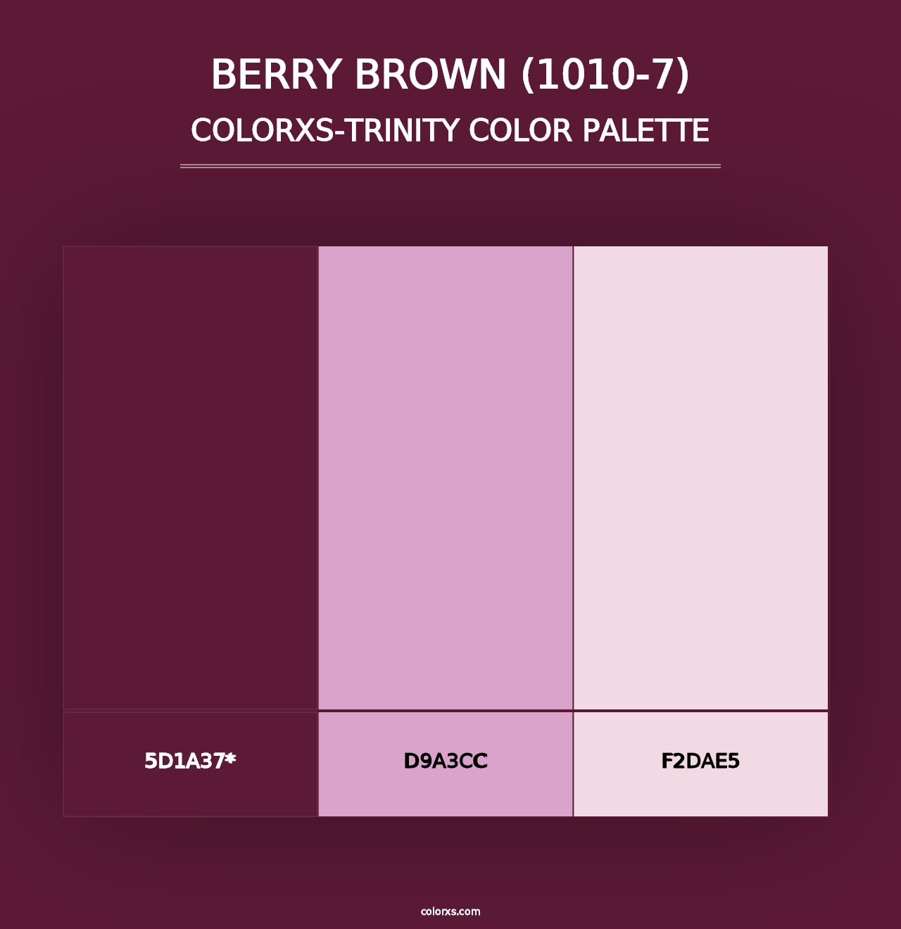 Berry Brown (1010-7) - Colorxs Trinity Palette