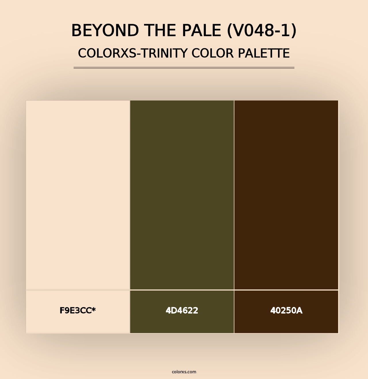 Beyond the Pale (V048-1) - Colorxs Trinity Palette