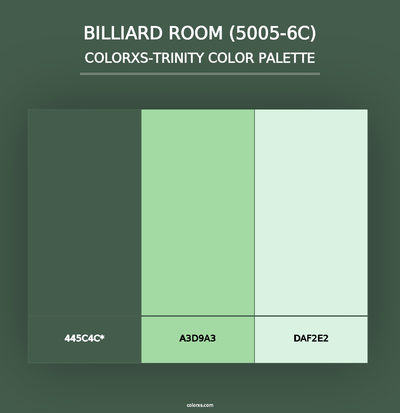 Billiard Room (5005-6C) - Colorxs Trinity Palette