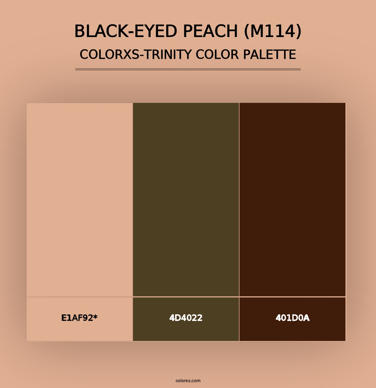 Black-Eyed Peach (M114) - Colorxs Trinity Palette