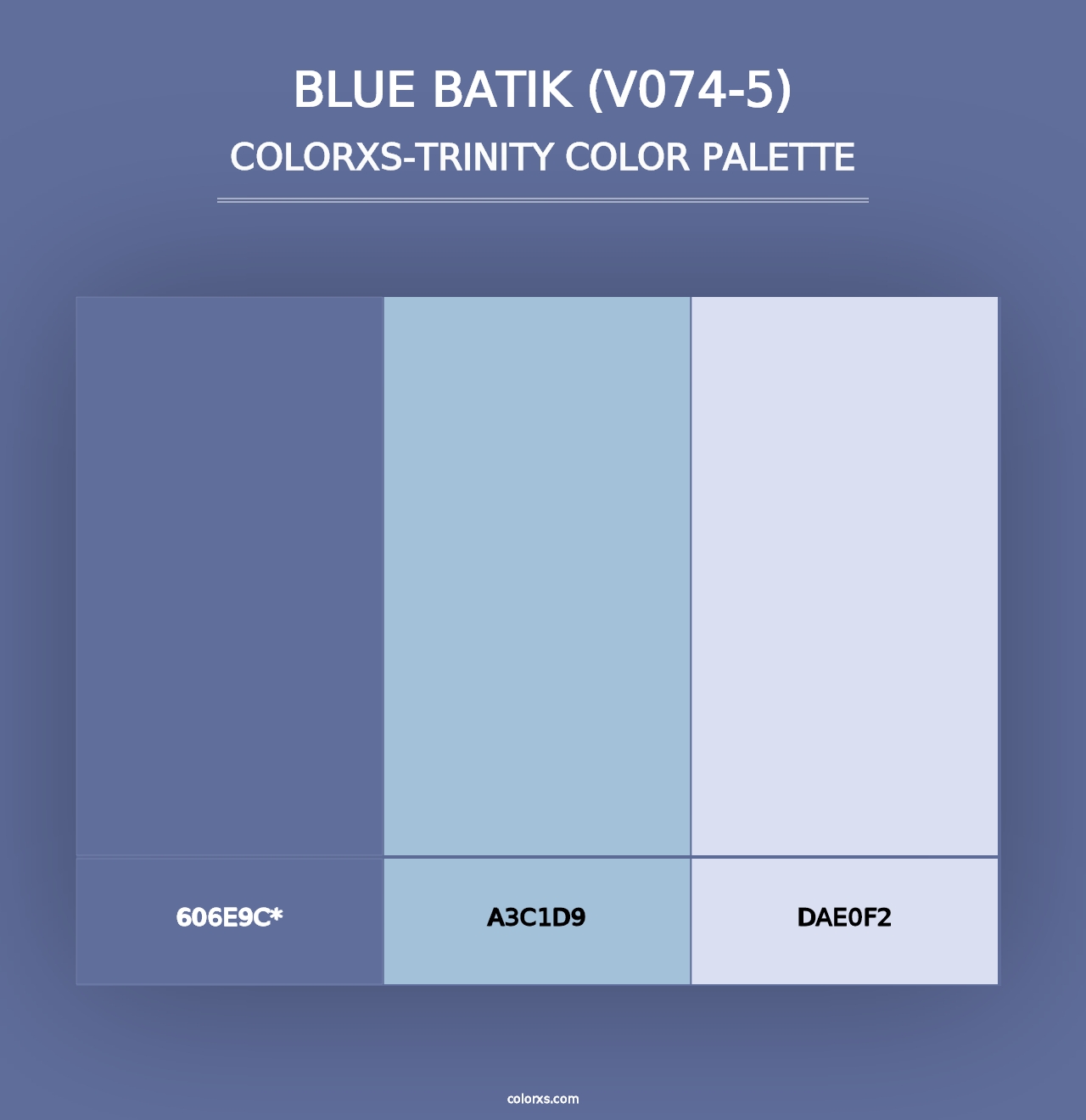 Blue Batik (V074-5) - Colorxs Trinity Palette