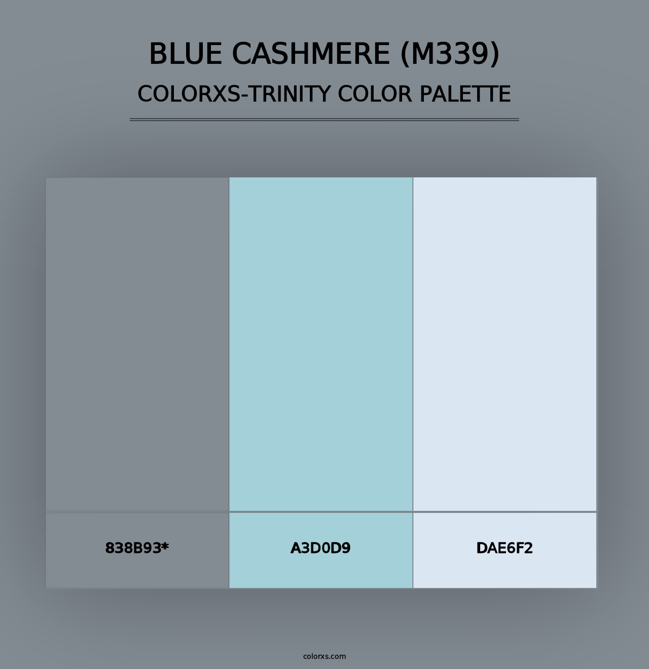 Blue Cashmere (M339) - Colorxs Trinity Palette