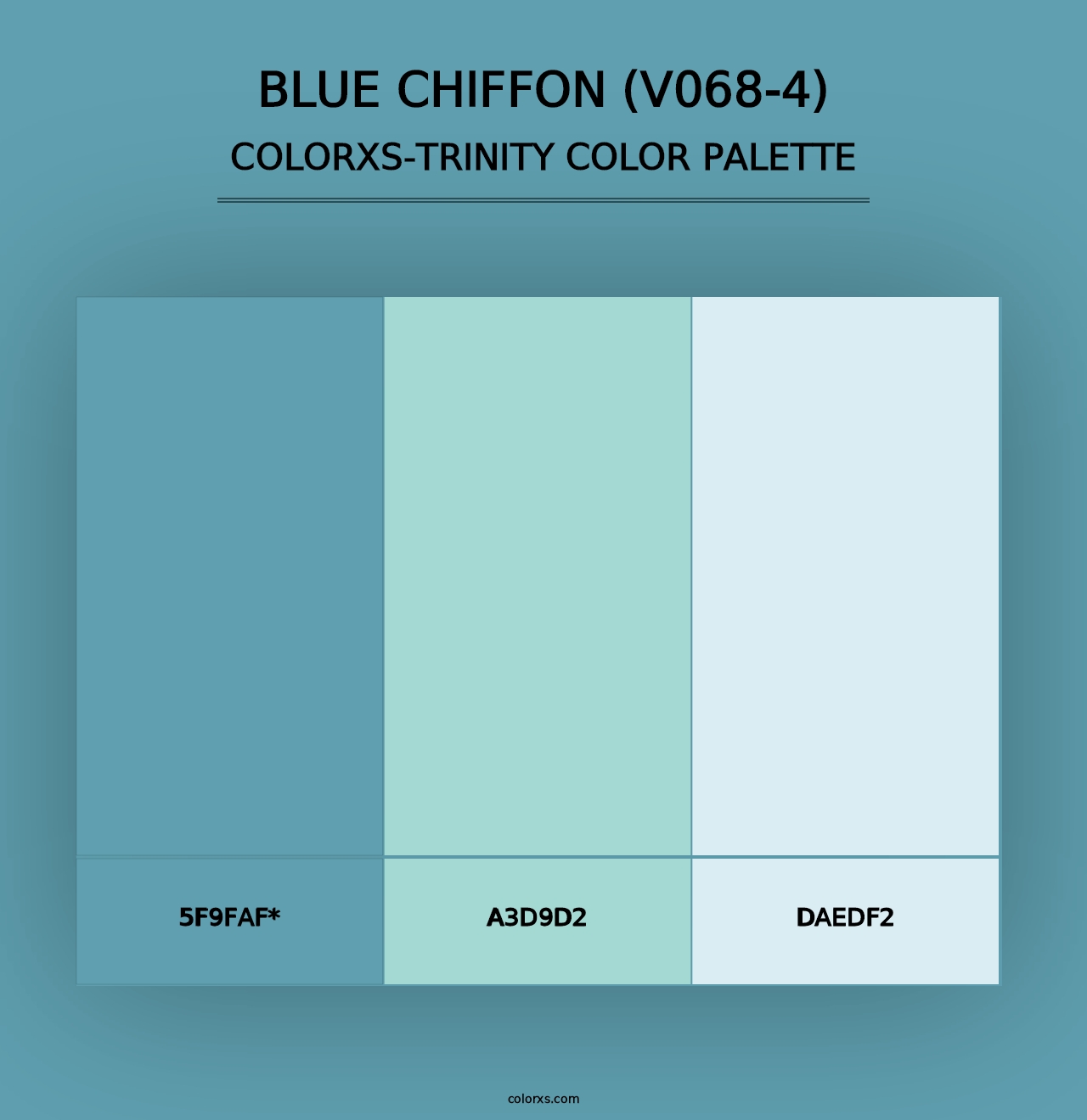 Blue Chiffon (V068-4) - Colorxs Trinity Palette