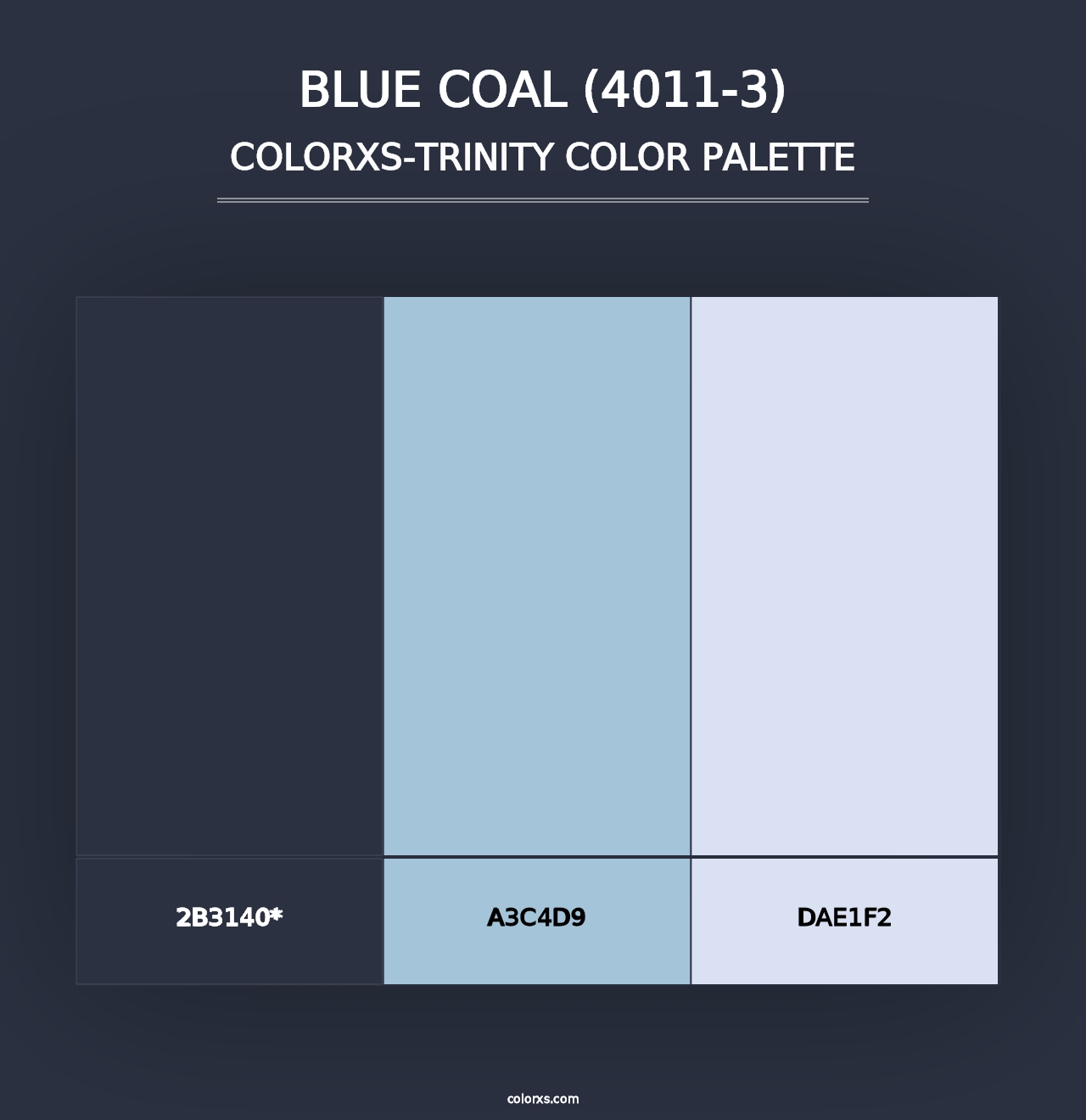 Blue Coal (4011-3) - Colorxs Trinity Palette