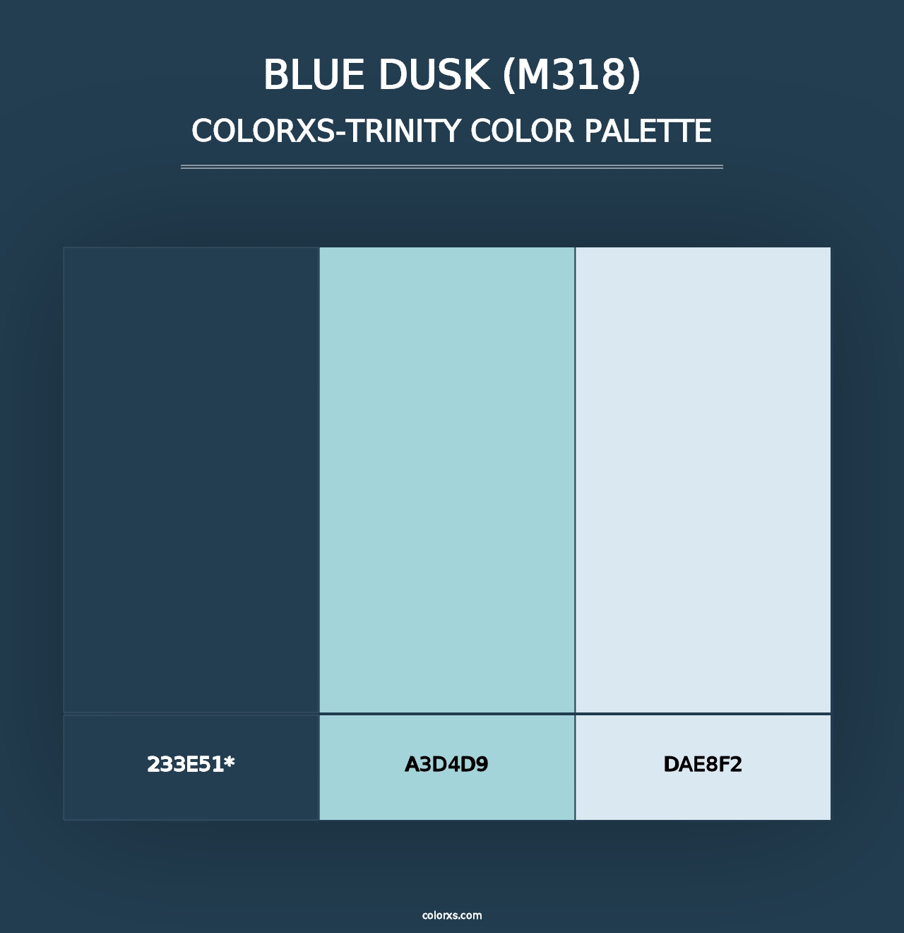 Blue Dusk (M318) - Colorxs Trinity Palette