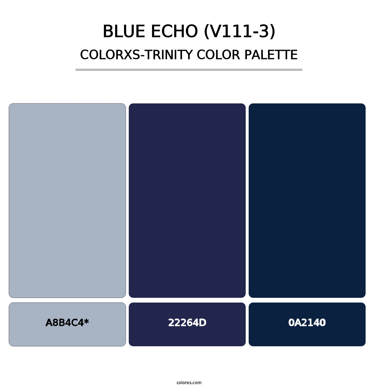 Blue Echo (V111-3) - Colorxs Trinity Palette