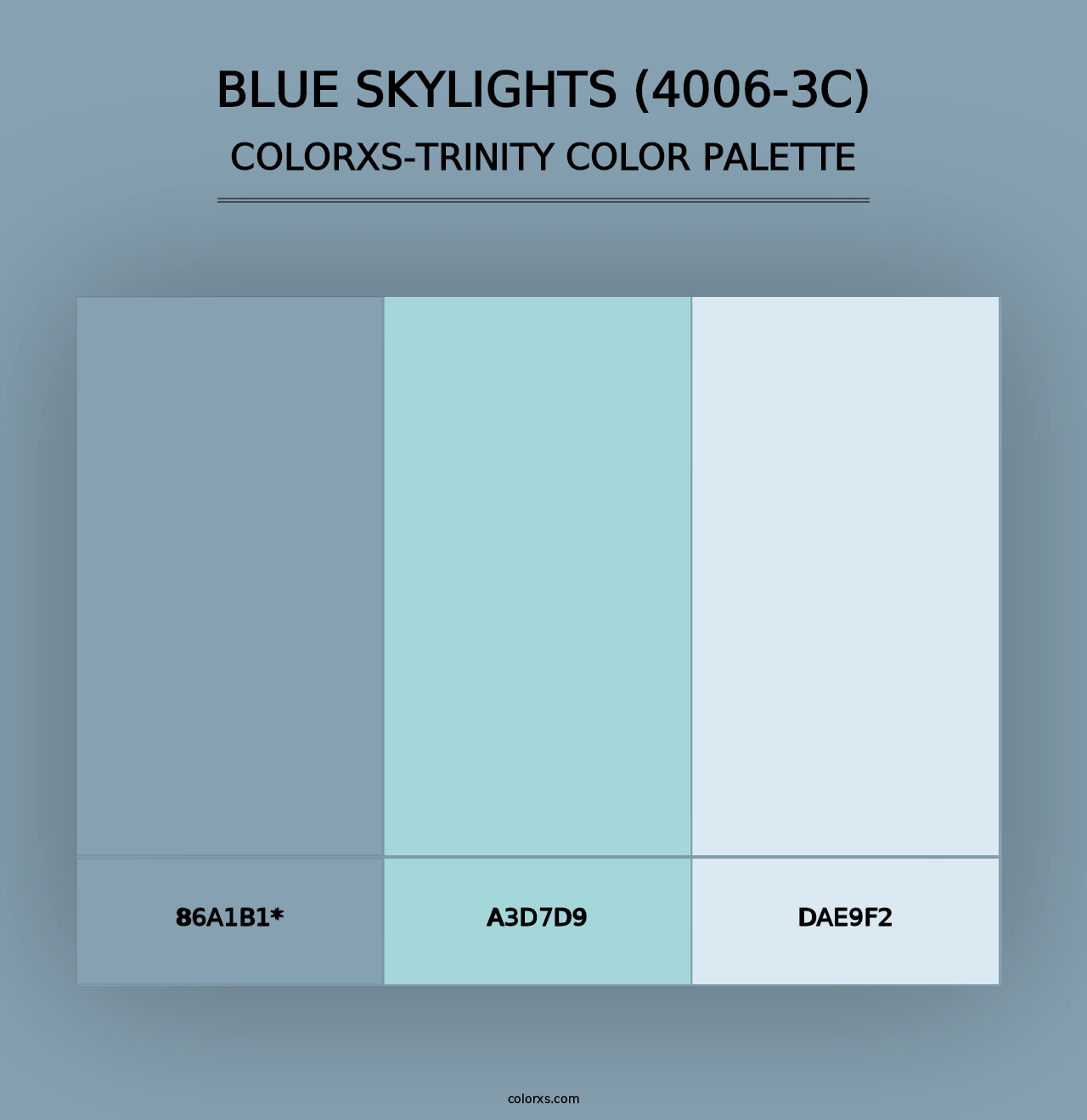 Blue Skylights (4006-3C) - Colorxs Trinity Palette