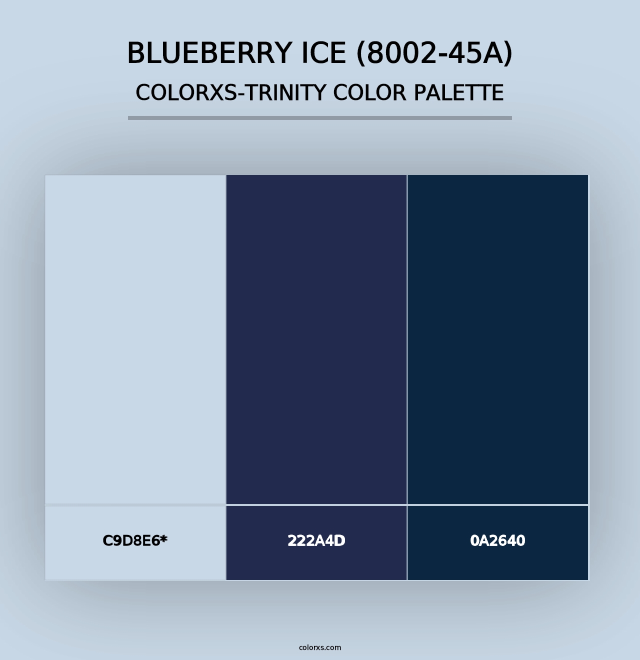 Blueberry Ice (8002-45A) - Colorxs Trinity Palette