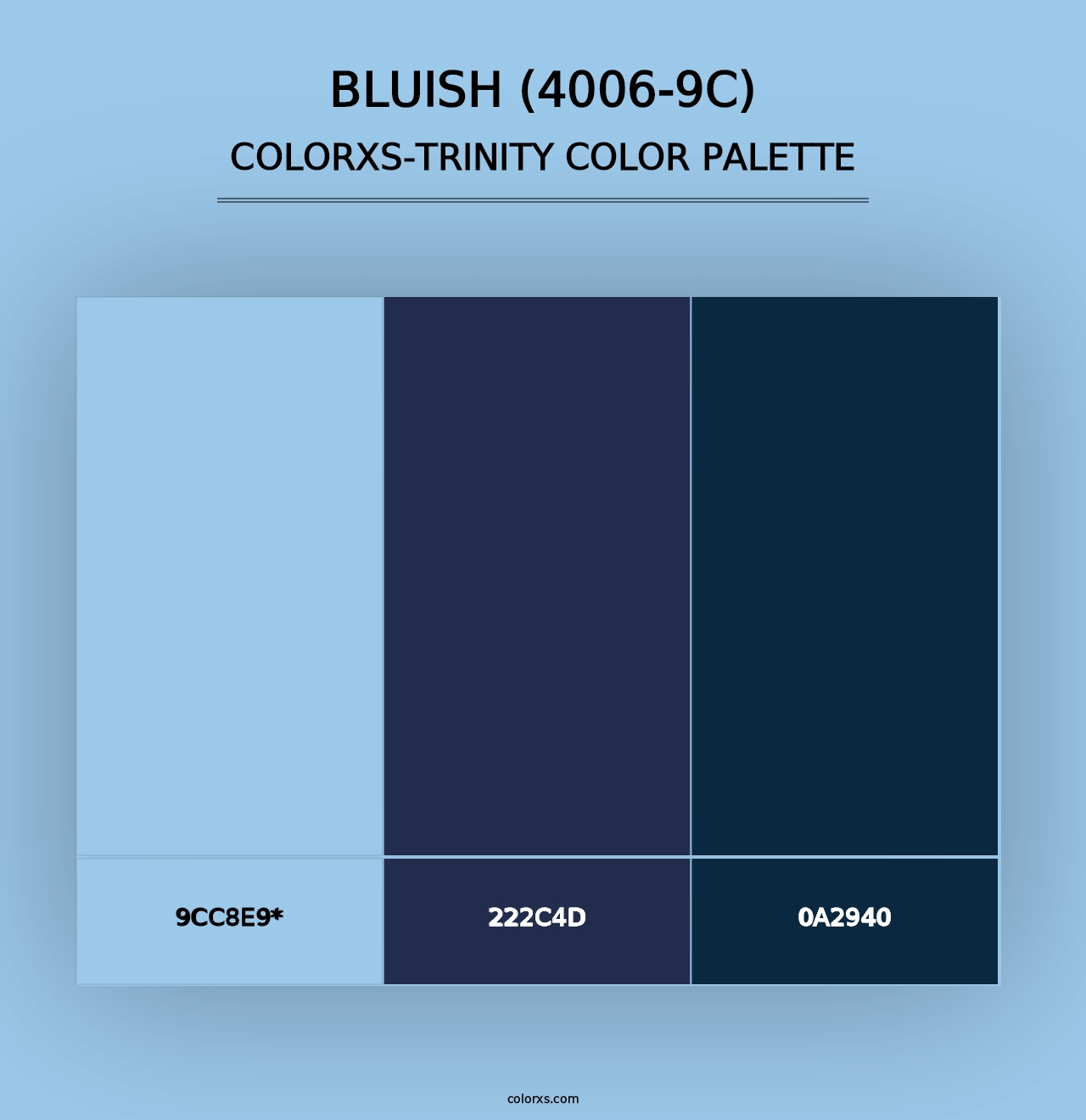 Bluish (4006-9C) - Colorxs Trinity Palette