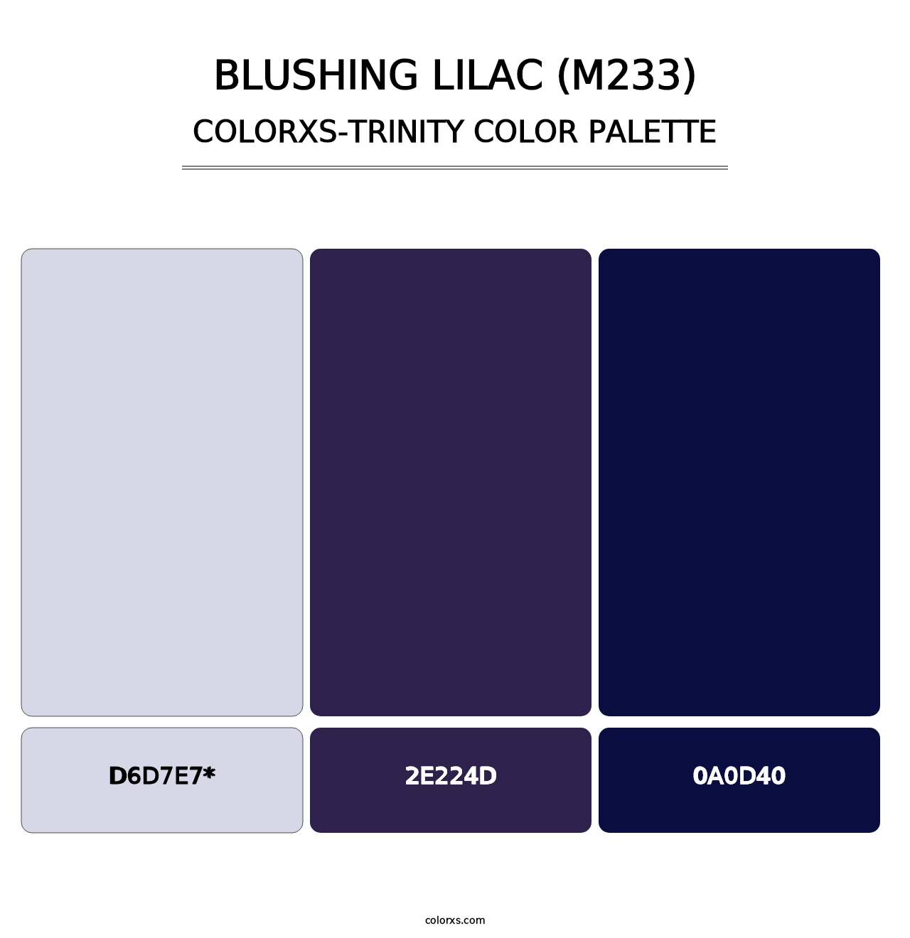 Blushing Lilac (M233) - Colorxs Trinity Palette