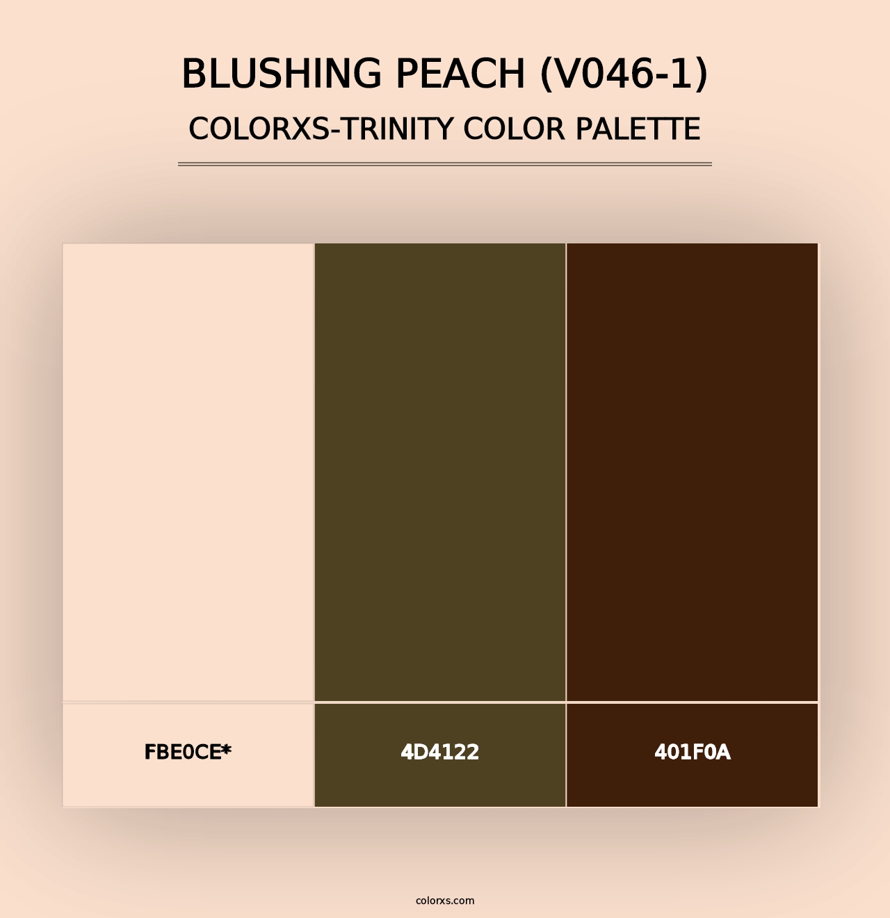 Blushing Peach (V046-1) - Colorxs Trinity Palette