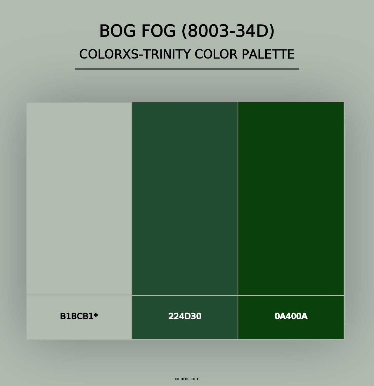 Bog Fog (8003-34D) - Colorxs Trinity Palette