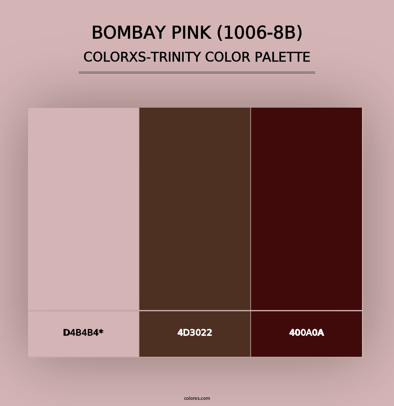 Bombay Pink (1006-8B) - Colorxs Trinity Palette