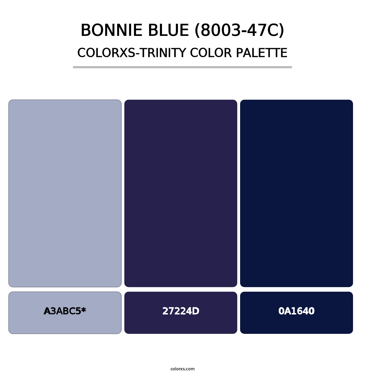 Bonnie Blue (8003-47C) - Colorxs Trinity Palette