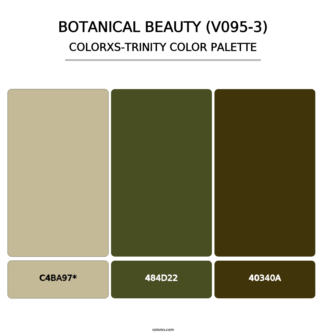 Botanical Beauty (V095-3) - Colorxs Trinity Palette