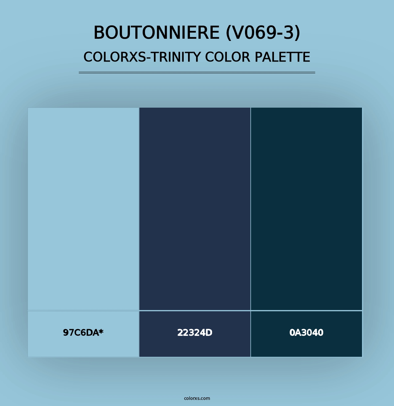 Boutonniere (V069-3) - Colorxs Trinity Palette