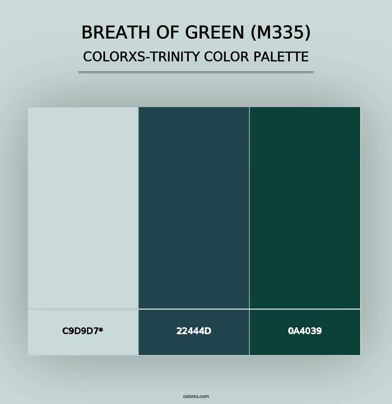 Breath of Green (M335) - Colorxs Trinity Palette