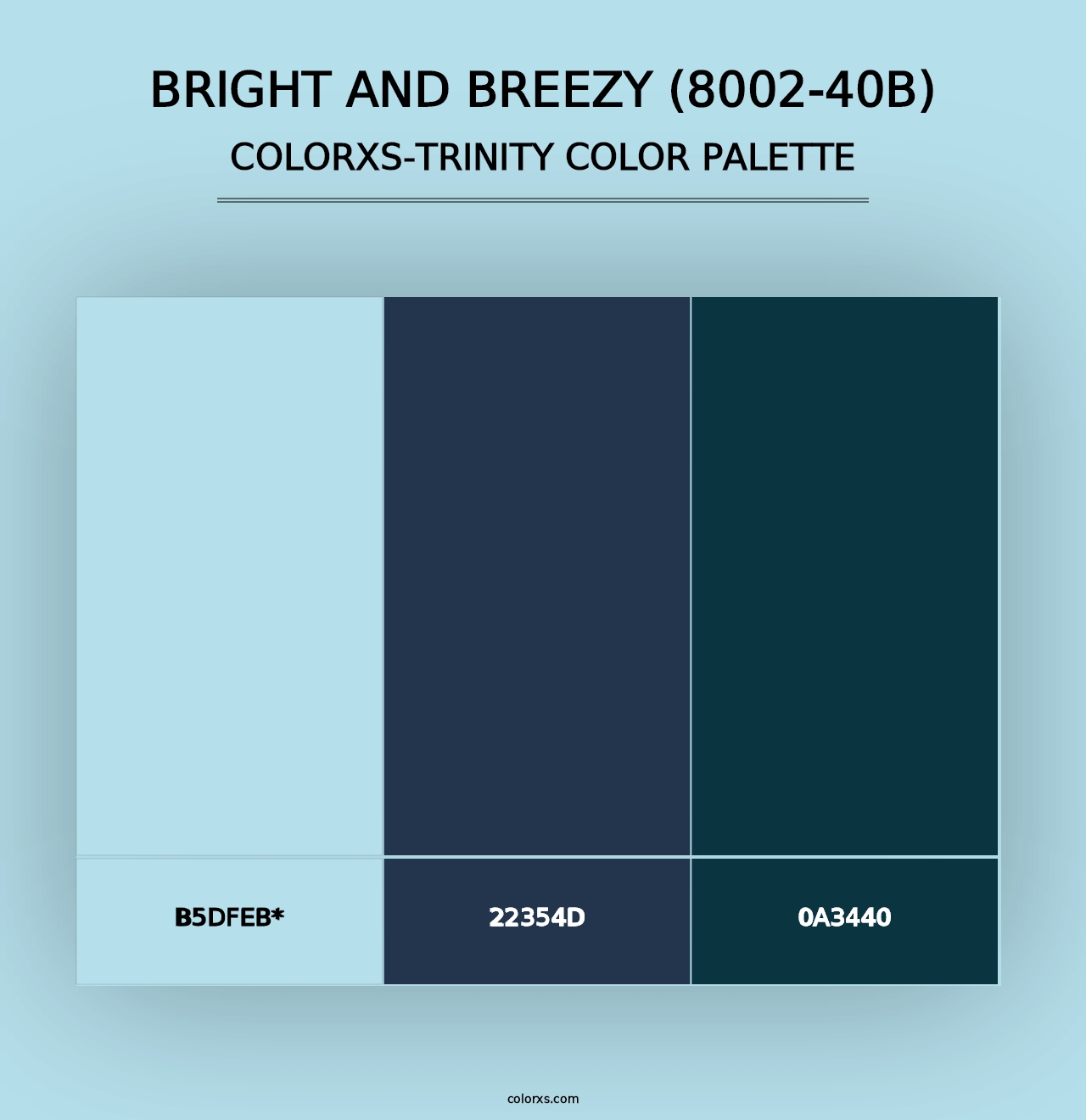 Bright and Breezy (8002-40B) - Colorxs Trinity Palette