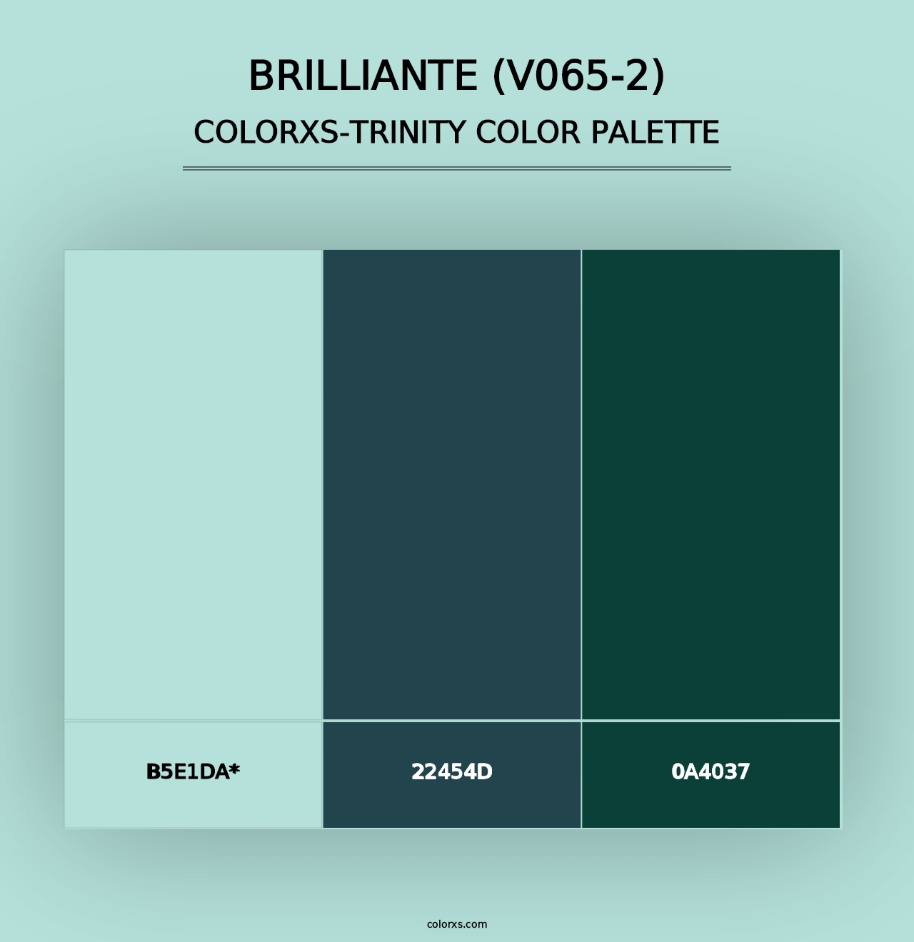 Brilliante (V065-2) - Colorxs Trinity Palette