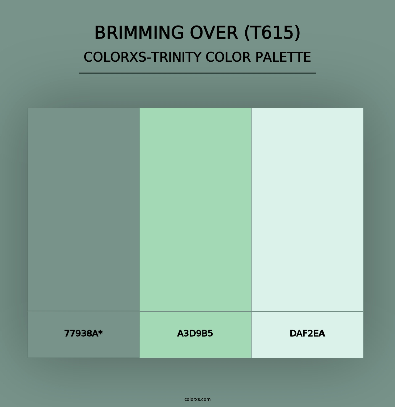 Brimming Over (T615) - Colorxs Trinity Palette