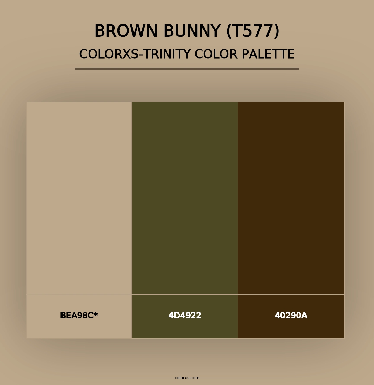 Brown Bunny (T577) - Colorxs Trinity Palette