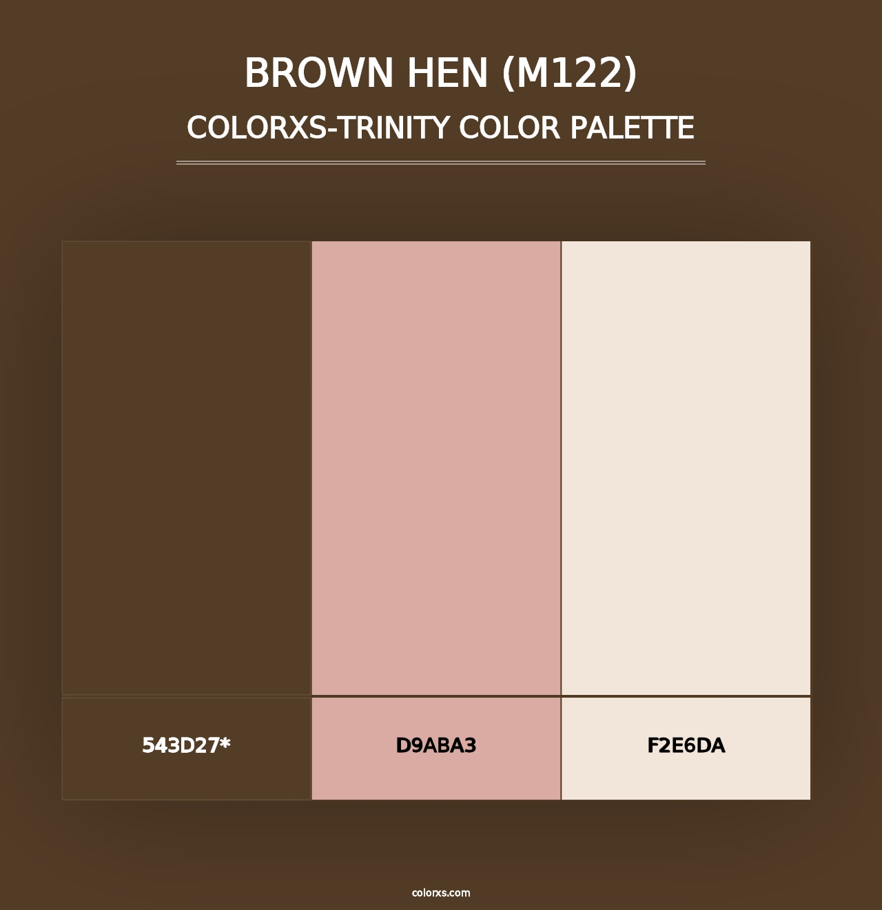 Brown Hen (M122) - Colorxs Trinity Palette