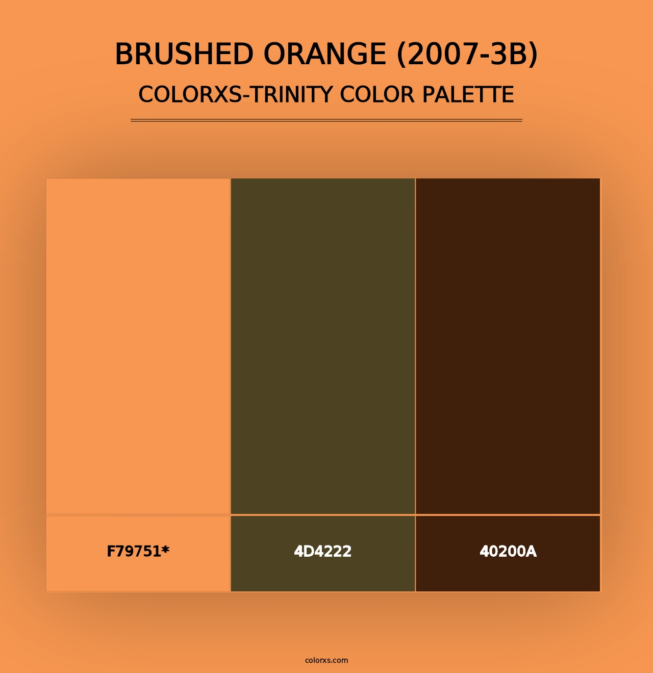 Brushed Orange (2007-3B) - Colorxs Trinity Palette