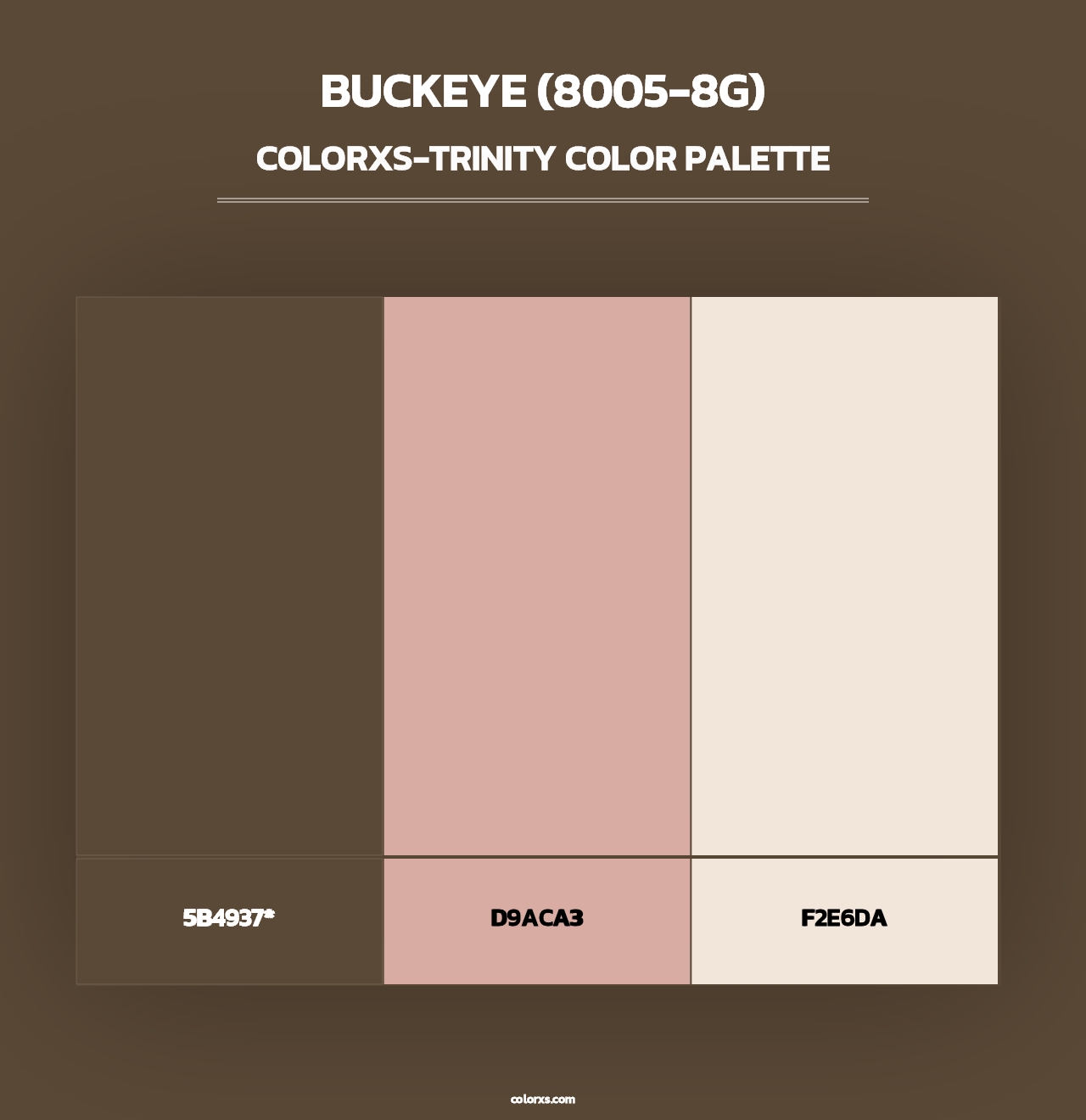 Buckeye (8005-8G) - Colorxs Trinity Palette