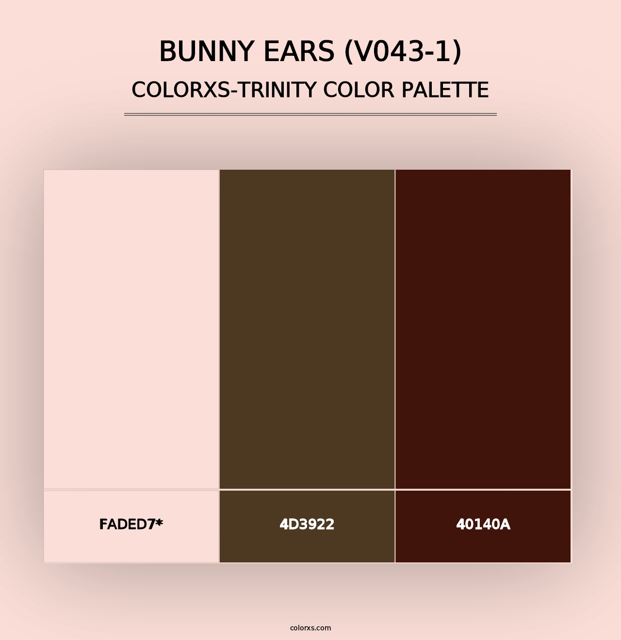 Bunny Ears (V043-1) - Colorxs Trinity Palette