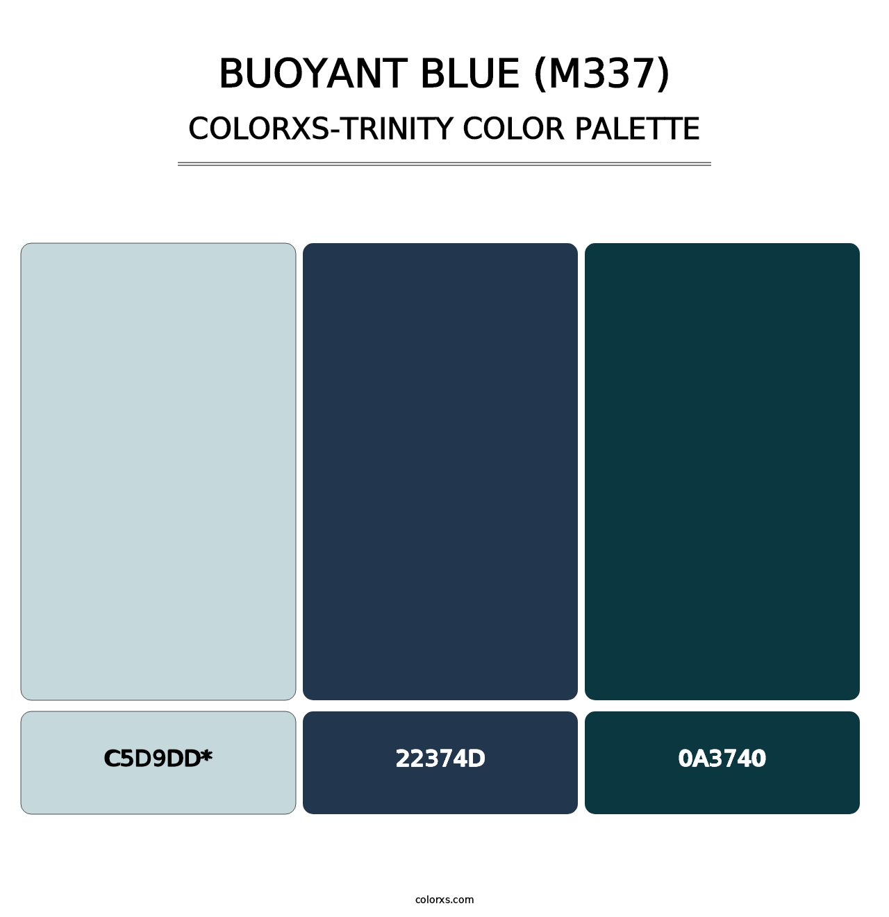 Buoyant Blue (M337) - Colorxs Trinity Palette