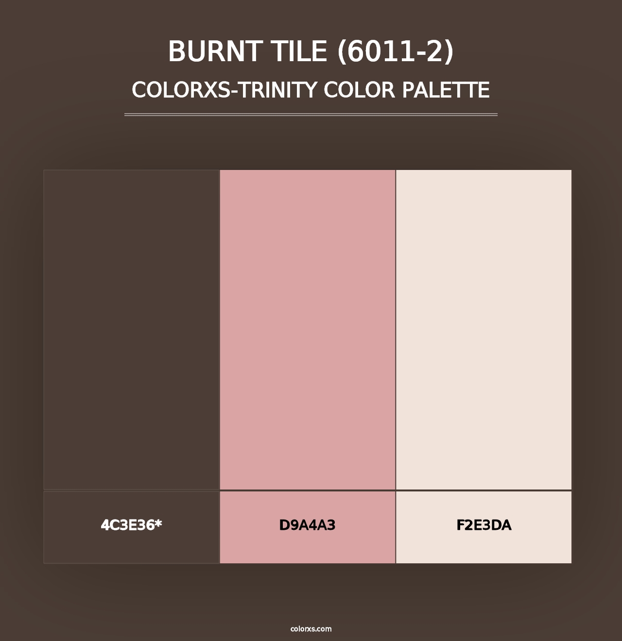 Burnt Tile (6011-2) - Colorxs Trinity Palette