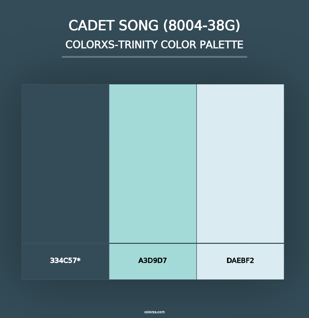 Cadet Song (8004-38G) - Colorxs Trinity Palette