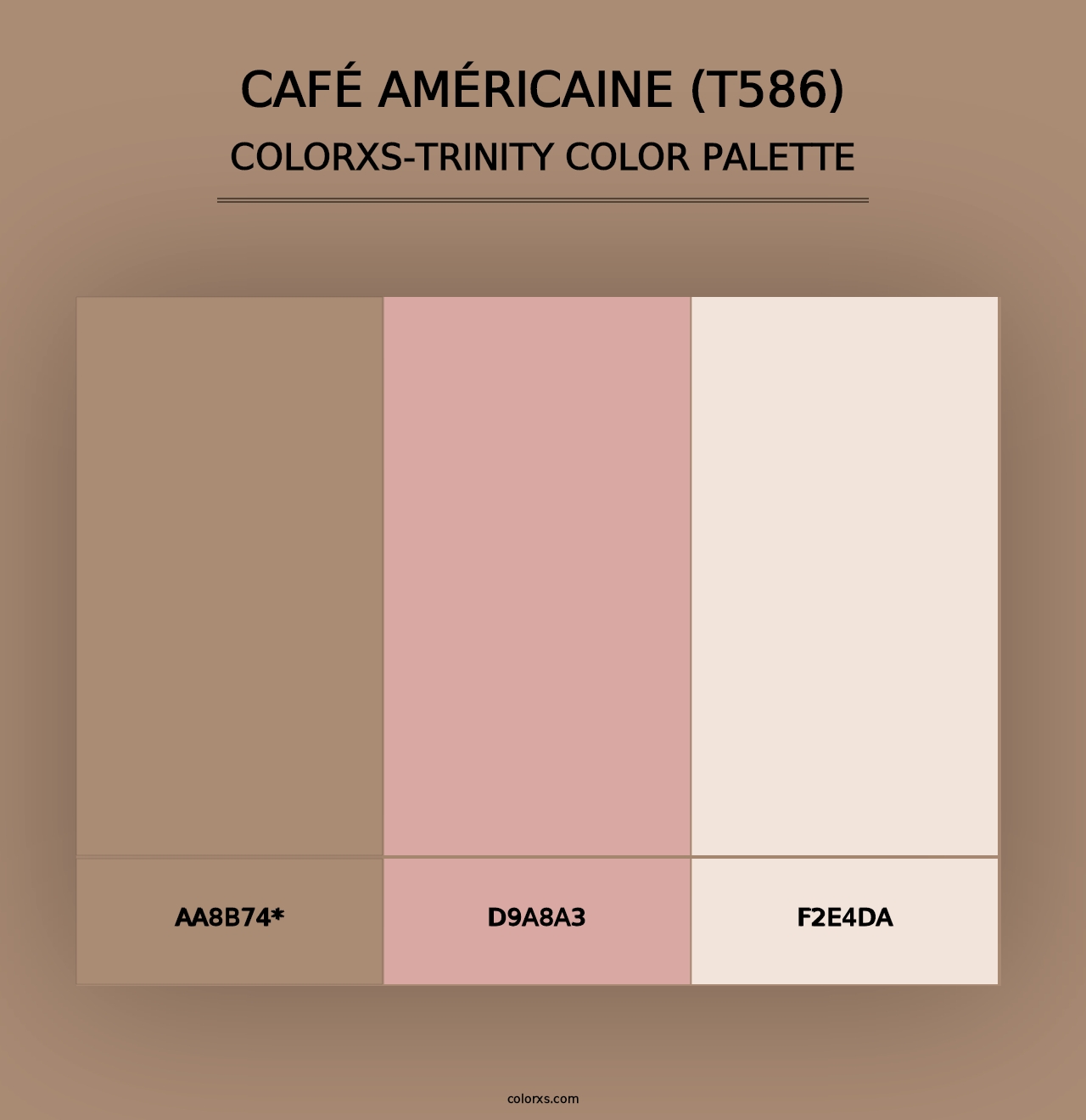 Café Américaine (T586) - Colorxs Trinity Palette